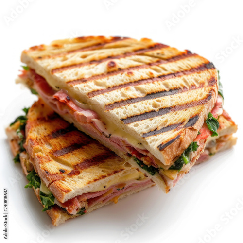 sandwich with ham isolated
