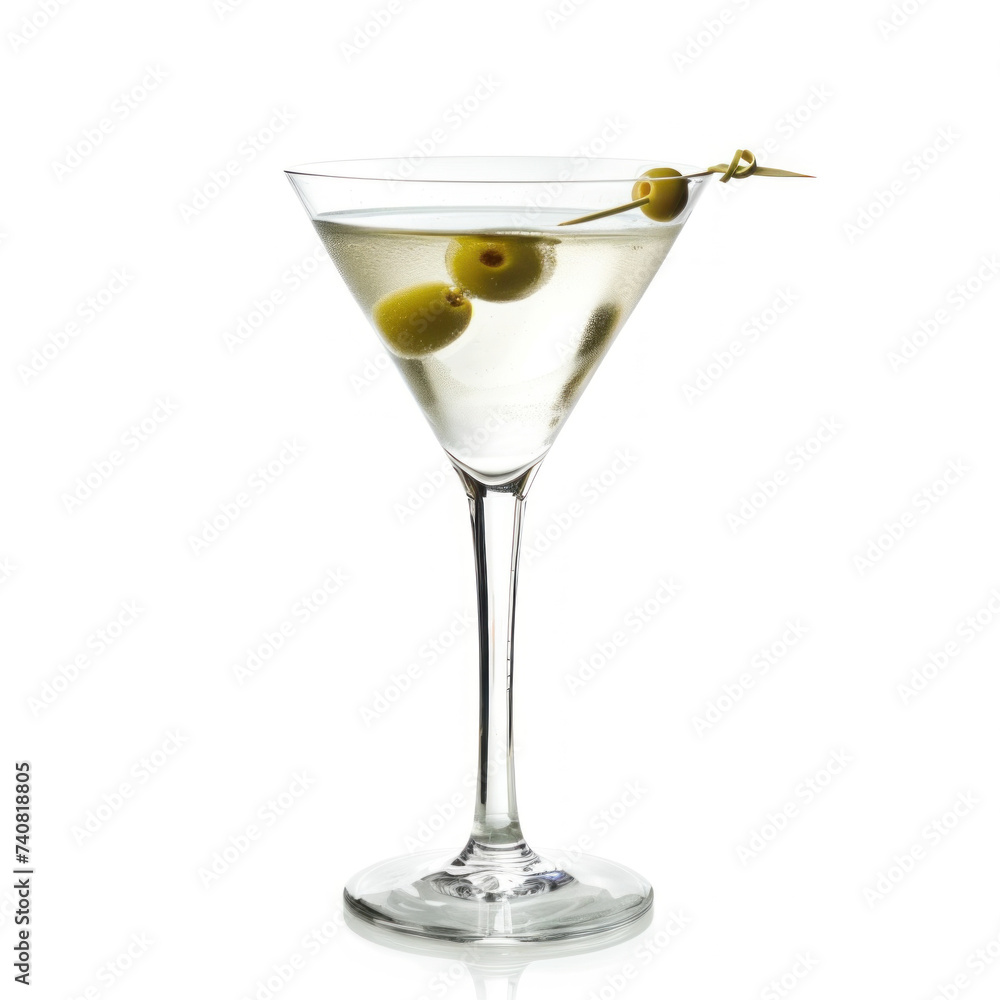 martini with olives