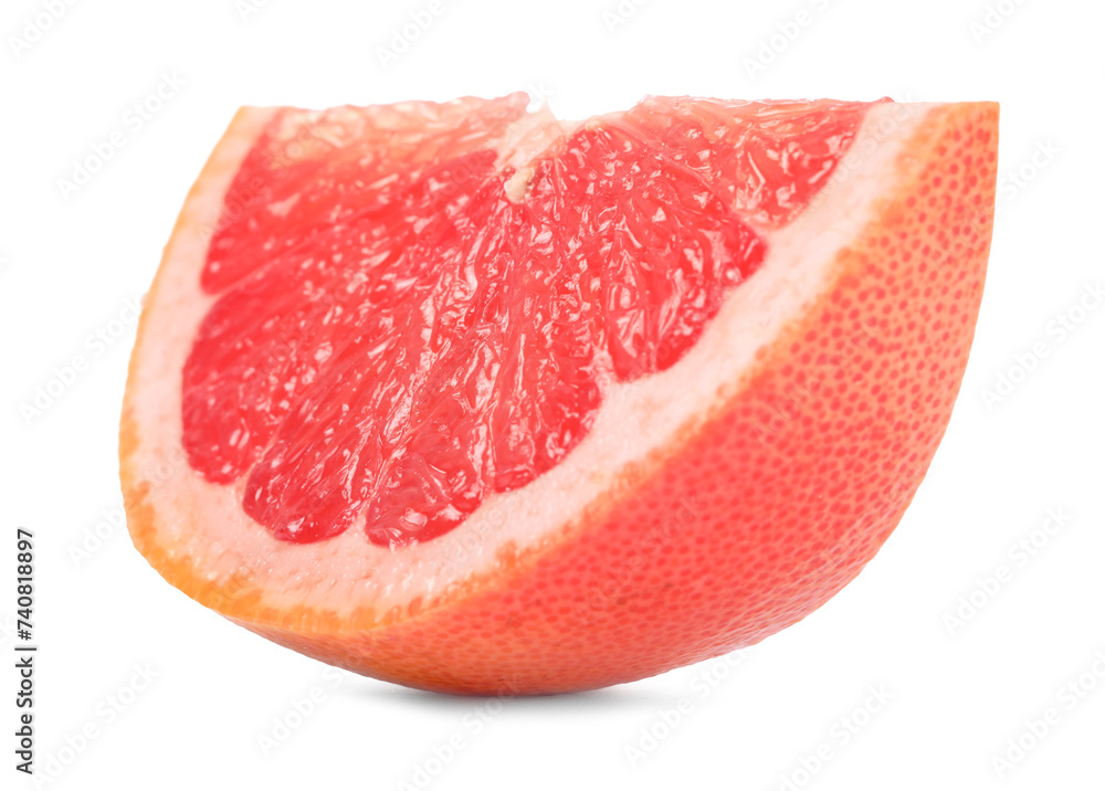 Cut ripe grapefruit isolated on white. Citrus fruit Cut ripe grapefruit isolated on white. Citrus fruit