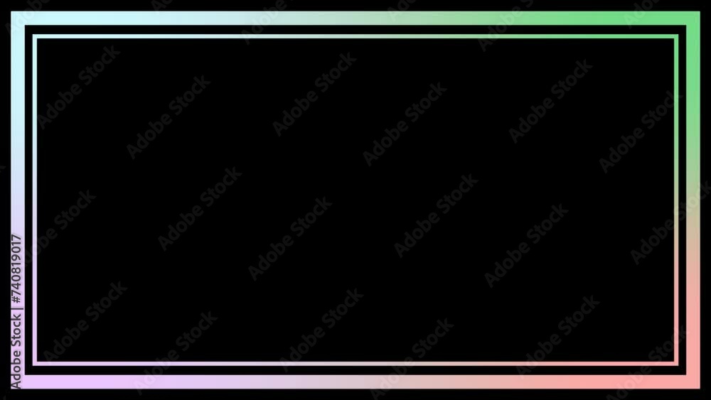 Twitch frame simple animation for streamer, content creator, etc