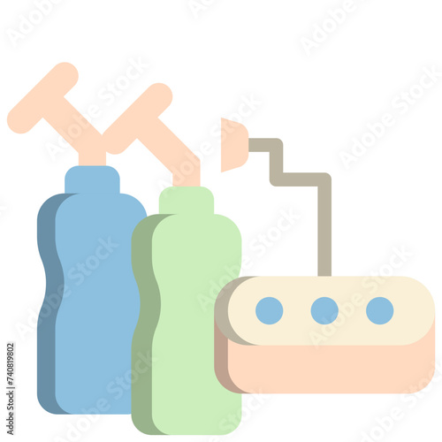 electric breast pump flat style icons