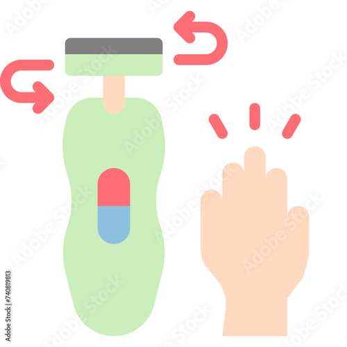 electricbaby, nail trimmer, nail clipper flat style icons