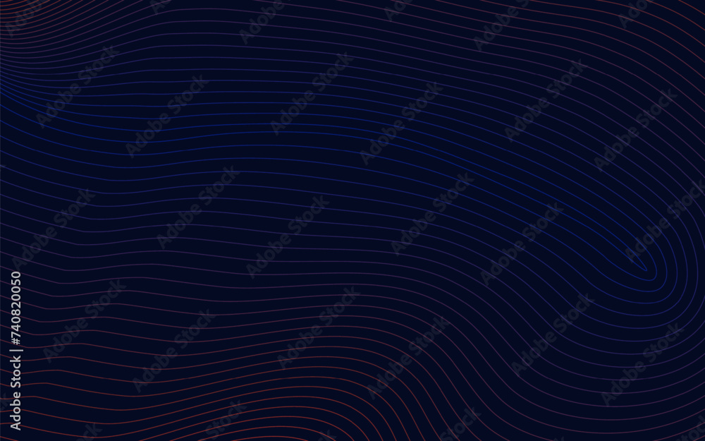 Abstract technology with dynamic wavy lines background illustration in minimalist style Abstract technology with dynamic wavy lines background illustration in minimalist style