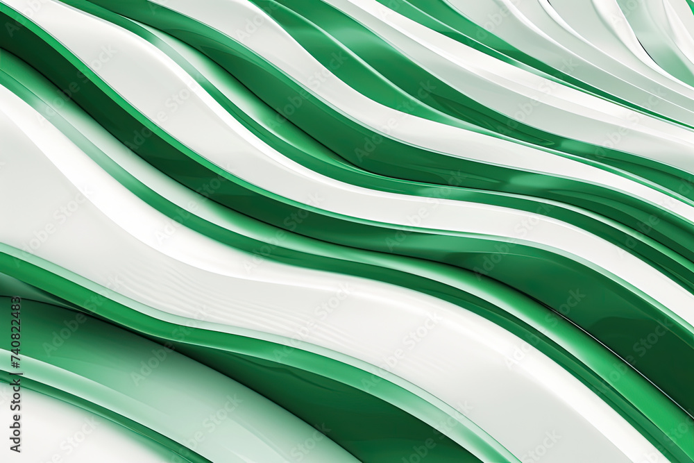 3d abstract green and white wave background 3d abstract green and white wave background