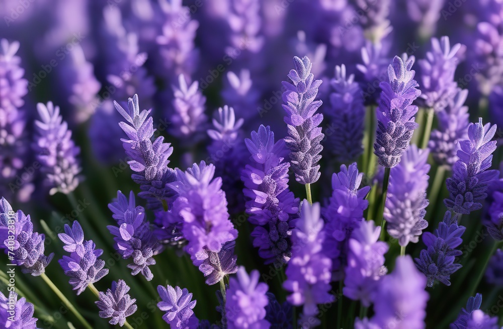 Obraz premium Captivating Bouquet of Lavender, Flowers, and Violet Delights with the Soothing Essence of Lavender, Flowers, and Violet Blooms
