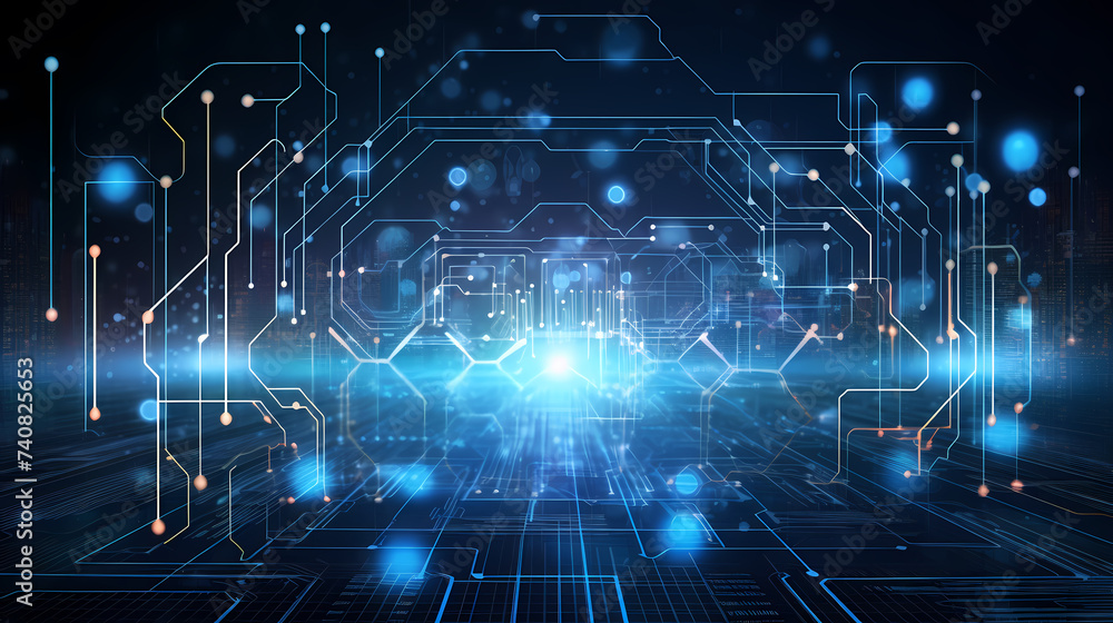 Technology circuit board texture background, abstract circuit board banner wallpaper Technology circuit board texture background, abstract circuit board banner wallpaper