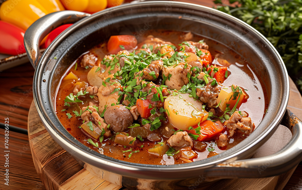 Gourmet Potato Stew,created with Generative AI tecnology. Gourmet Potato Stew,created with Generative AI tecnology.