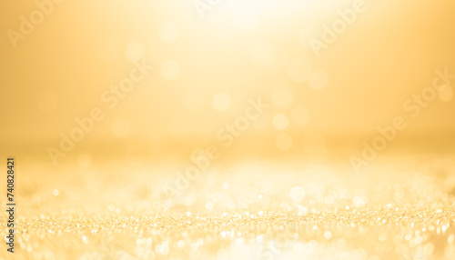 Abstract Yellow bokeh defocus Background.