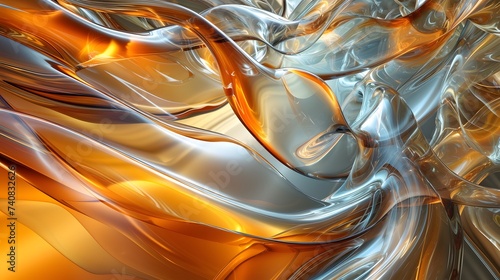 Fototapeta Naklejka Na Ścianę i Meble -  Seamless abstract color wallpaper. Wavy fluid pattern.