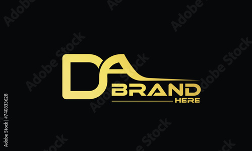  AD DA modern monogram and elegant logo design, Professional Letters Vector Icon Logo on background.
