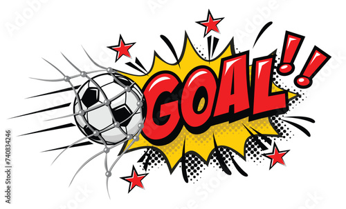 goal football soccer comic icon