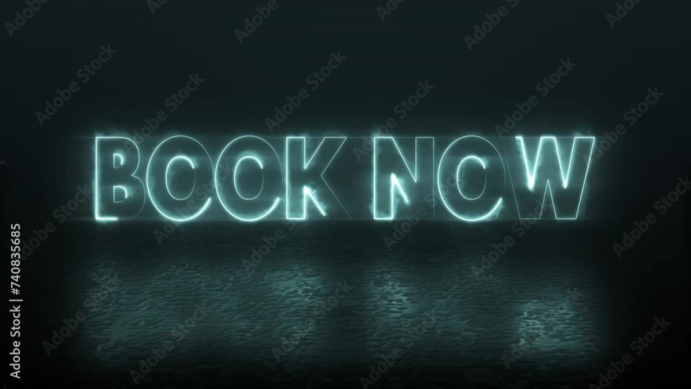 Horizontal video with beams of electricity running around the letters of the expression with the call to action Horizontal video with beams of electricity running around the letters of the expression with the call to action