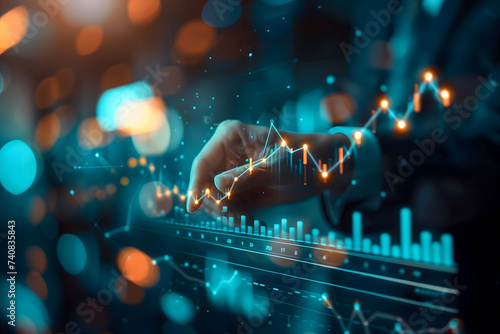 People Analyzing Financial Data Chart, Trading Forex and Investing in Stock Markets