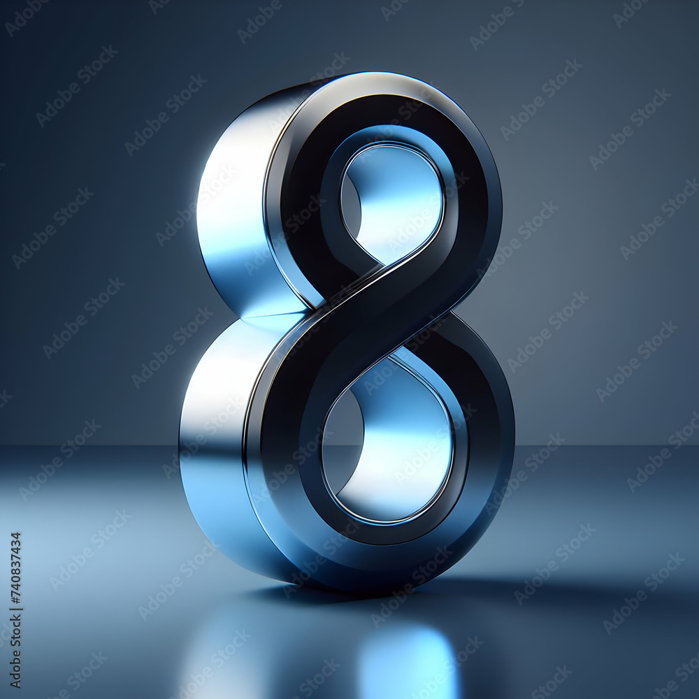 number eight on background. Symbol 8 . Invitation for a birthday party, business anniversary, or any event celebrating a eighth milestone number eight on background. Symbol 8 . Invitation for a birthday party, business anniversary, or any event celebrating a eighth milestone