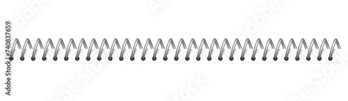 Fotografie Notebook spiral mockup. Realistic metal paper binder