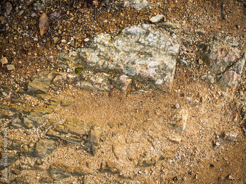 imagen detalle textura suelo de tierra con piedras con grietas enterradasOLYMPUS DIGITAL CAMERA