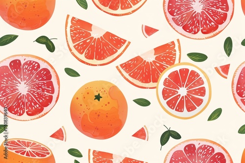 seamless pattern with fruits