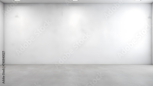Abstract architecture with blank white wall.