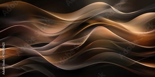 design background with modern waves background © Lenhard