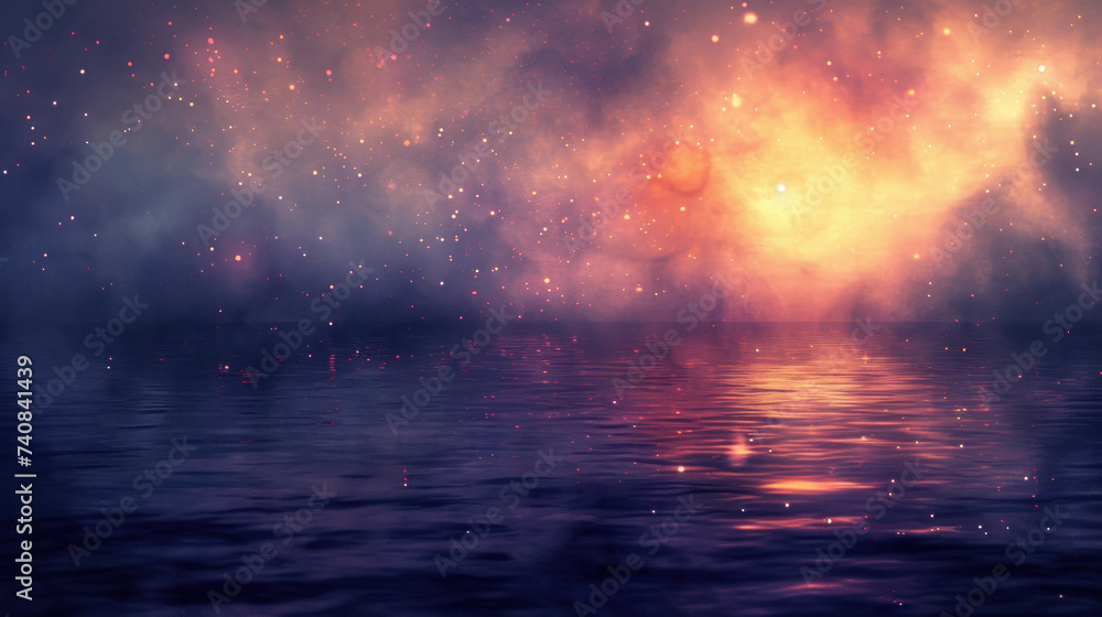 Abstract dream-like water surface, background Abstract dream-like water surface, background