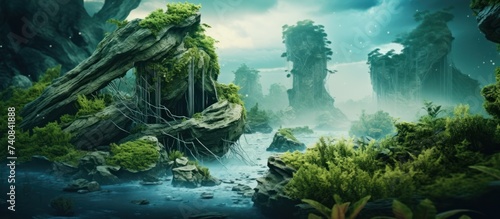 ecology concept abstract background