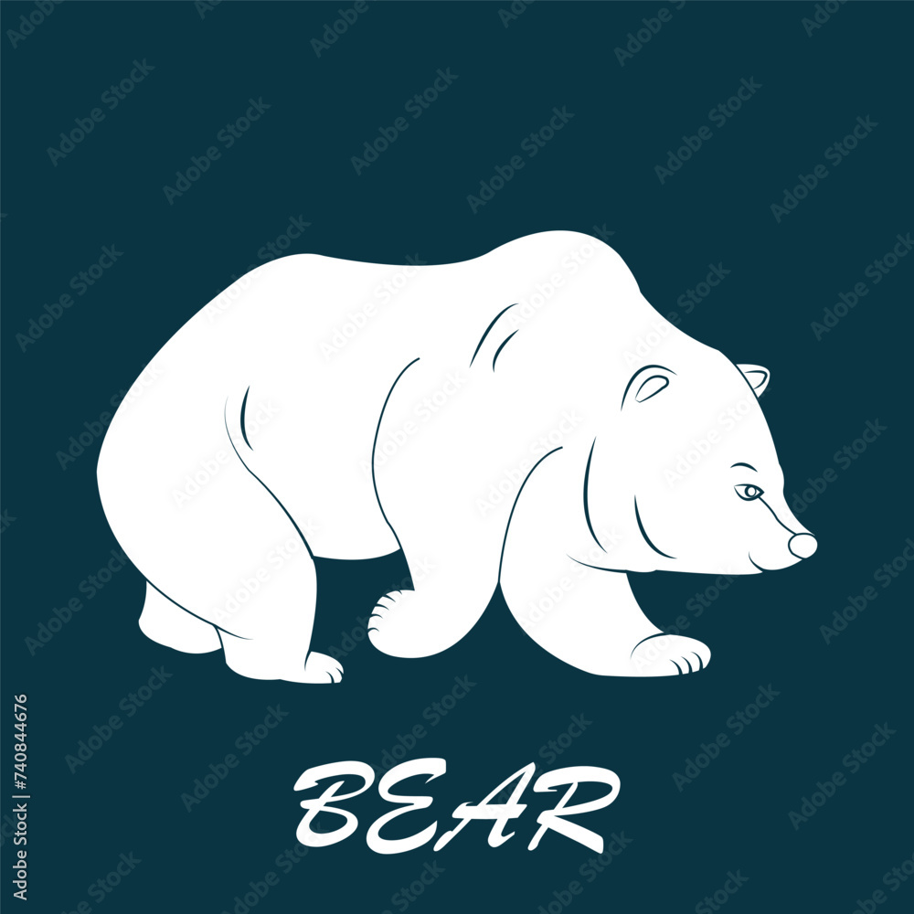 Fototapeta premium Bear icon