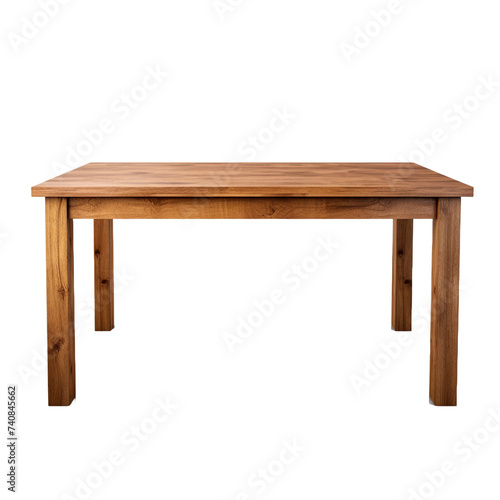 Parsons table isolated on transparent background