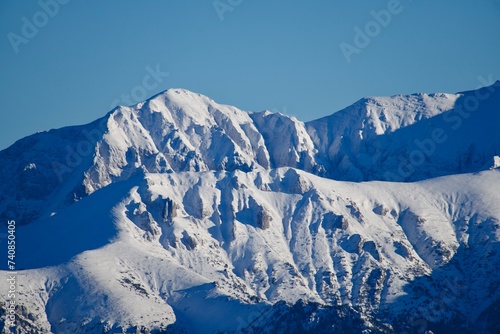 snow covered mountains, Bucegi Mountains, Romania © Ghidu