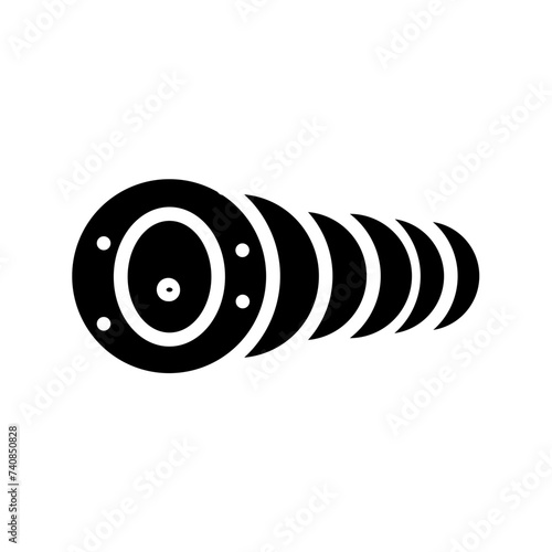 Abundance Grape Horn Glyph Icon