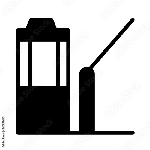 Barrier Gate Park Glyph Icon
