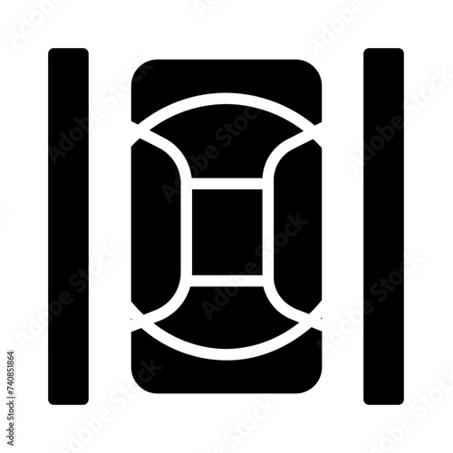 Parking Room Service Glyph Icon