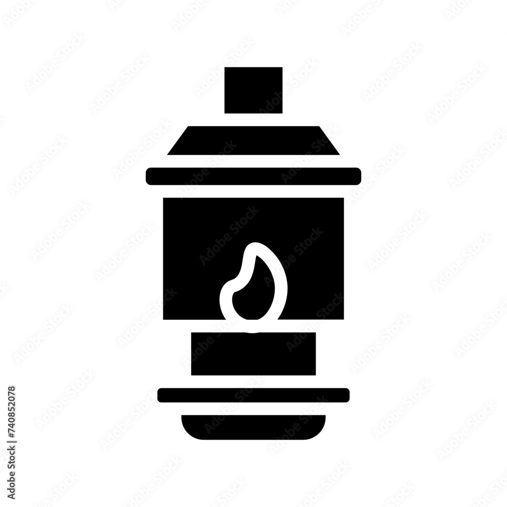 Bright Lamp Light Glyph Icon Bright Lamp Light Glyph Icon
