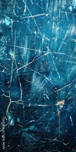 Scratched Blue foil texture