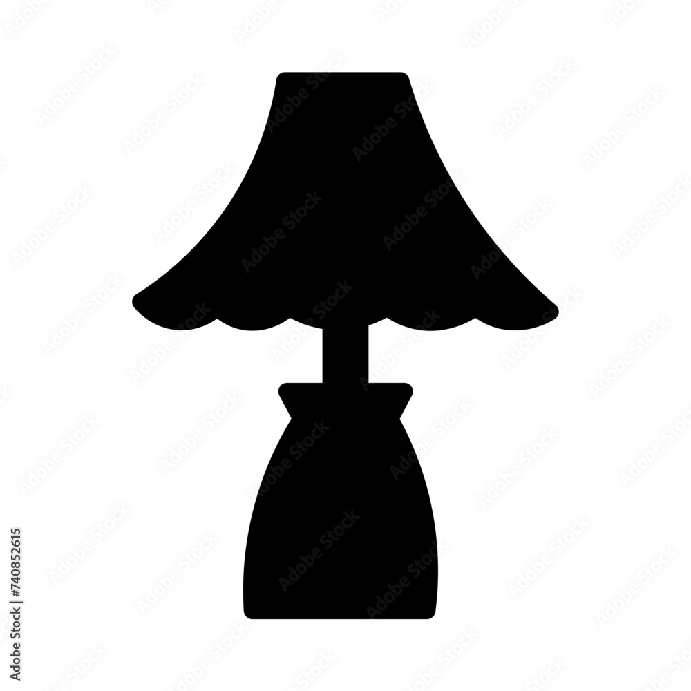 Lamp Light Night Glyph Icon Lamp Light Night Glyph Icon