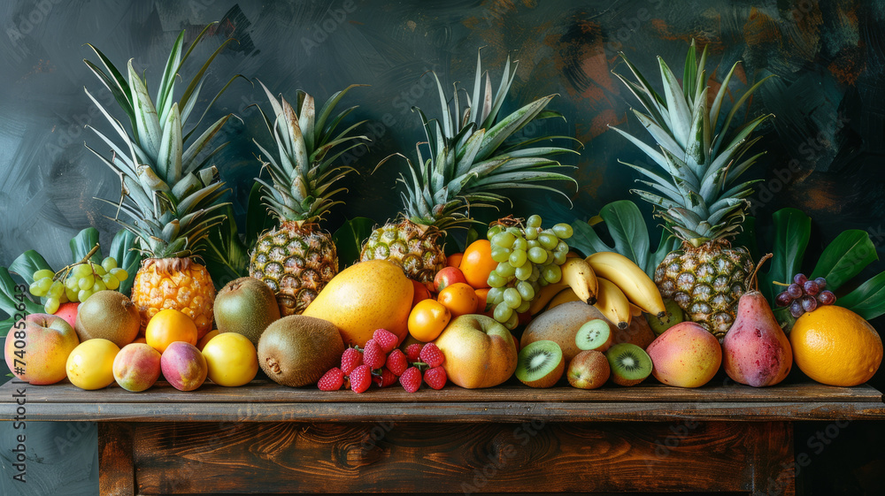 Still life of exotic fruits Still life of exotic fruits