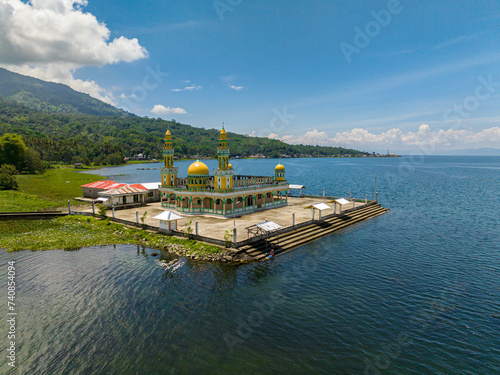 Linuk Masjid a mosque beside the Lake Lanao. Lanao del Sur. Mindanao, Philippines. photo