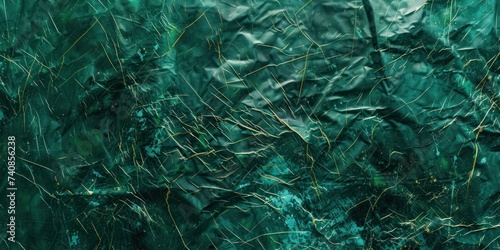 Scratched Green foil texture