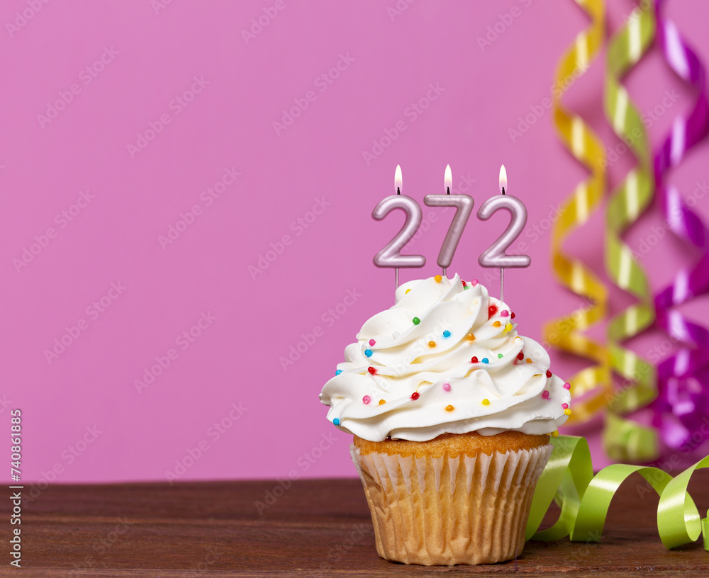 Birthday Cake With Candle Number 272 Birthday Cake With Candle Number 272