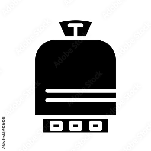 Tank Bottle Energy Glyph Icon
