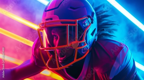 Portraying the exhilaration of sports with neon drenched imagery