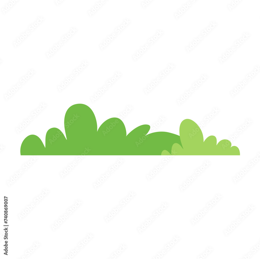 Obraz premium green bushes illustration