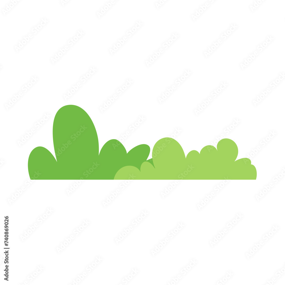 green bushes illustration