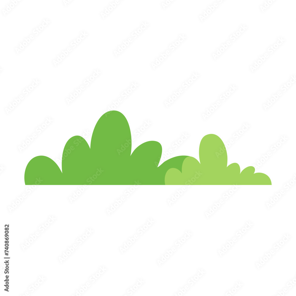 green bushes illustration