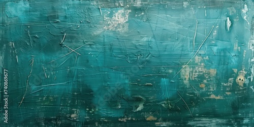 Scratched Turquoise foil texture