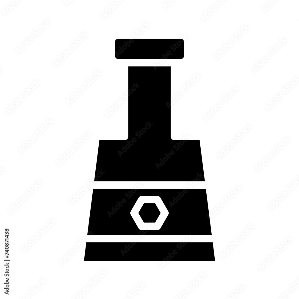 Bottle Ginger Herb Glyph Icon Bottle Ginger Herb Glyph Icon