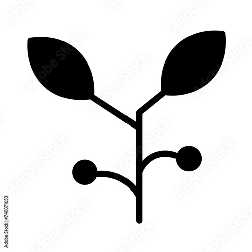 Food Herb Vegetable Glyph Icon