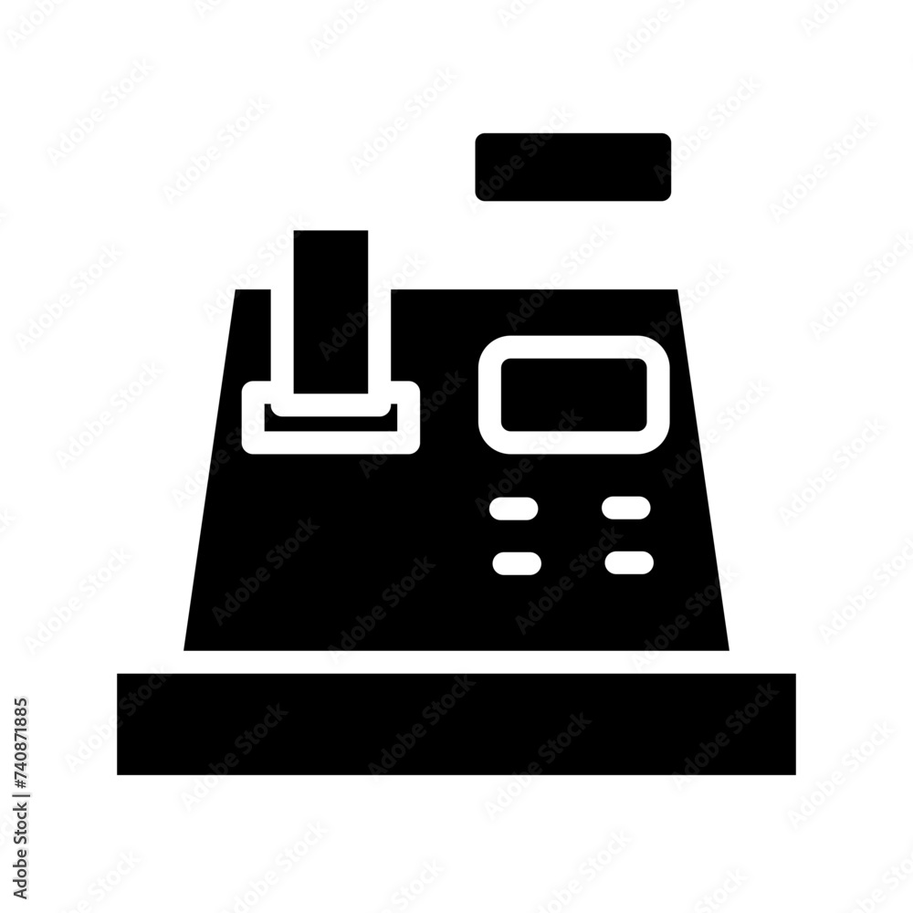 Checkout Outline Till Glyph Icon Checkout Outline Till Glyph Icon