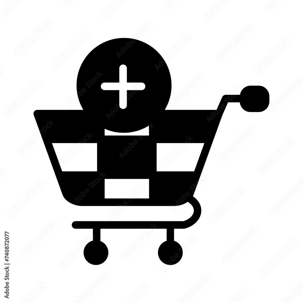 Buy Cart Shooping Glyph Icon Buy Cart Shooping Glyph Icon