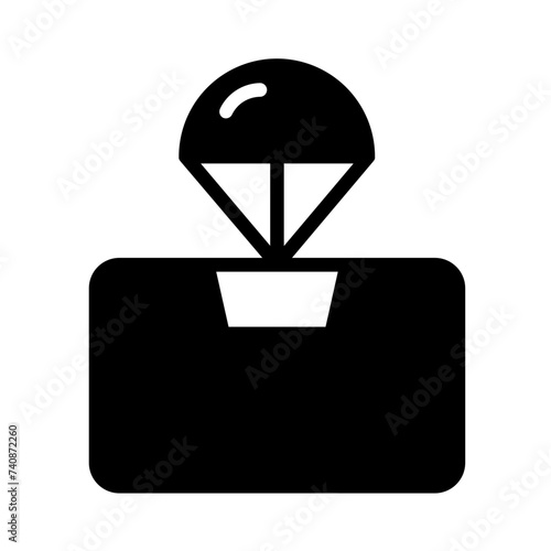 Box Store Delivery Glyph Icon