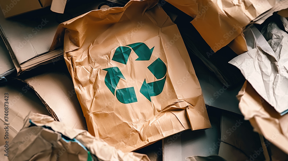 Going Green, Reduce, Reuse, Recycle, Paper and Cardboard Waste with ...
